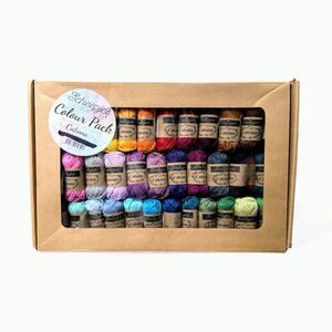 Scheepjes Catona Colour Pack 109 x 10g Assorted Cotton Yarn Kit-Only 107 skeins
